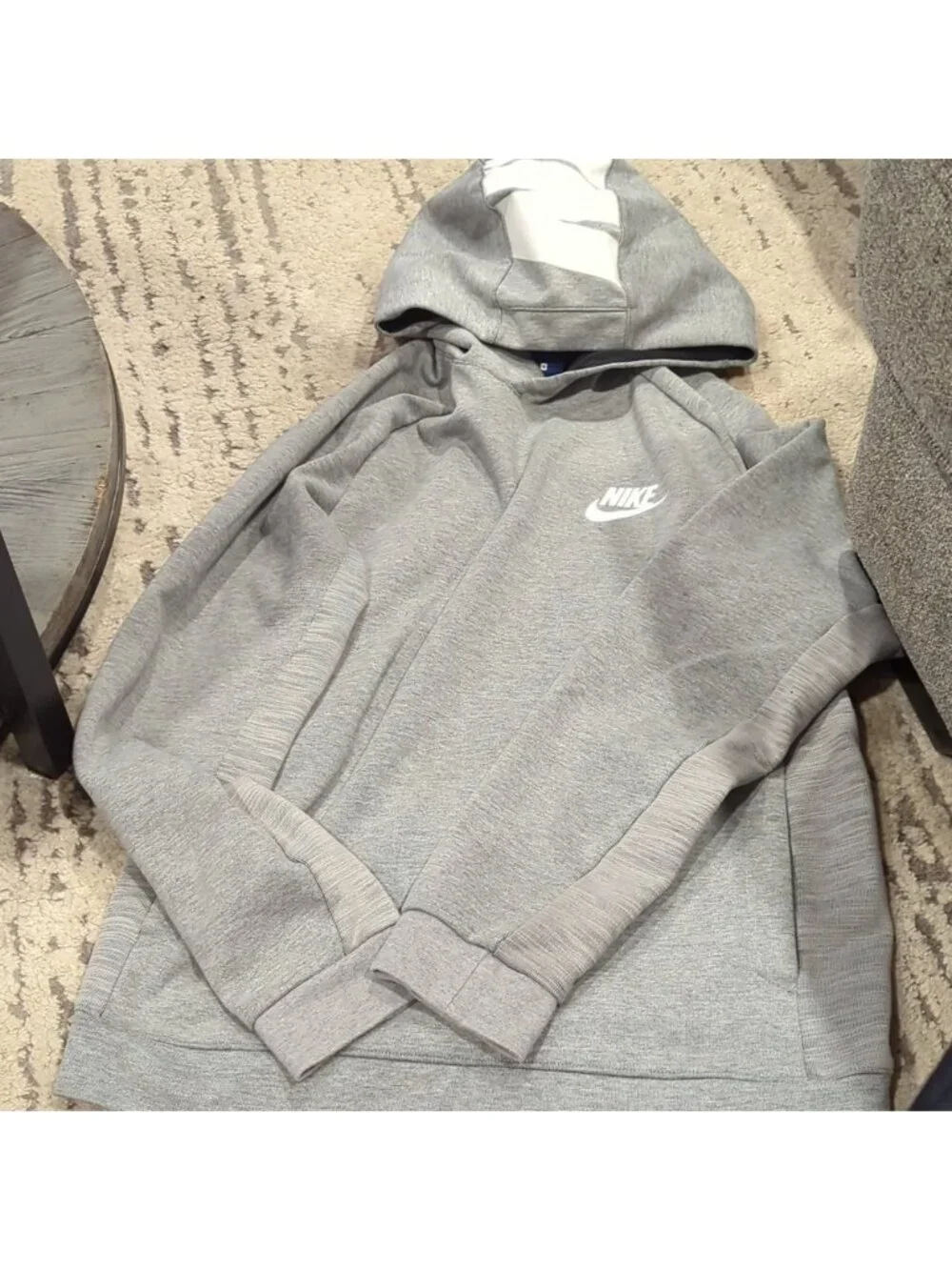 Nike Grey Hooded Sweatshirt